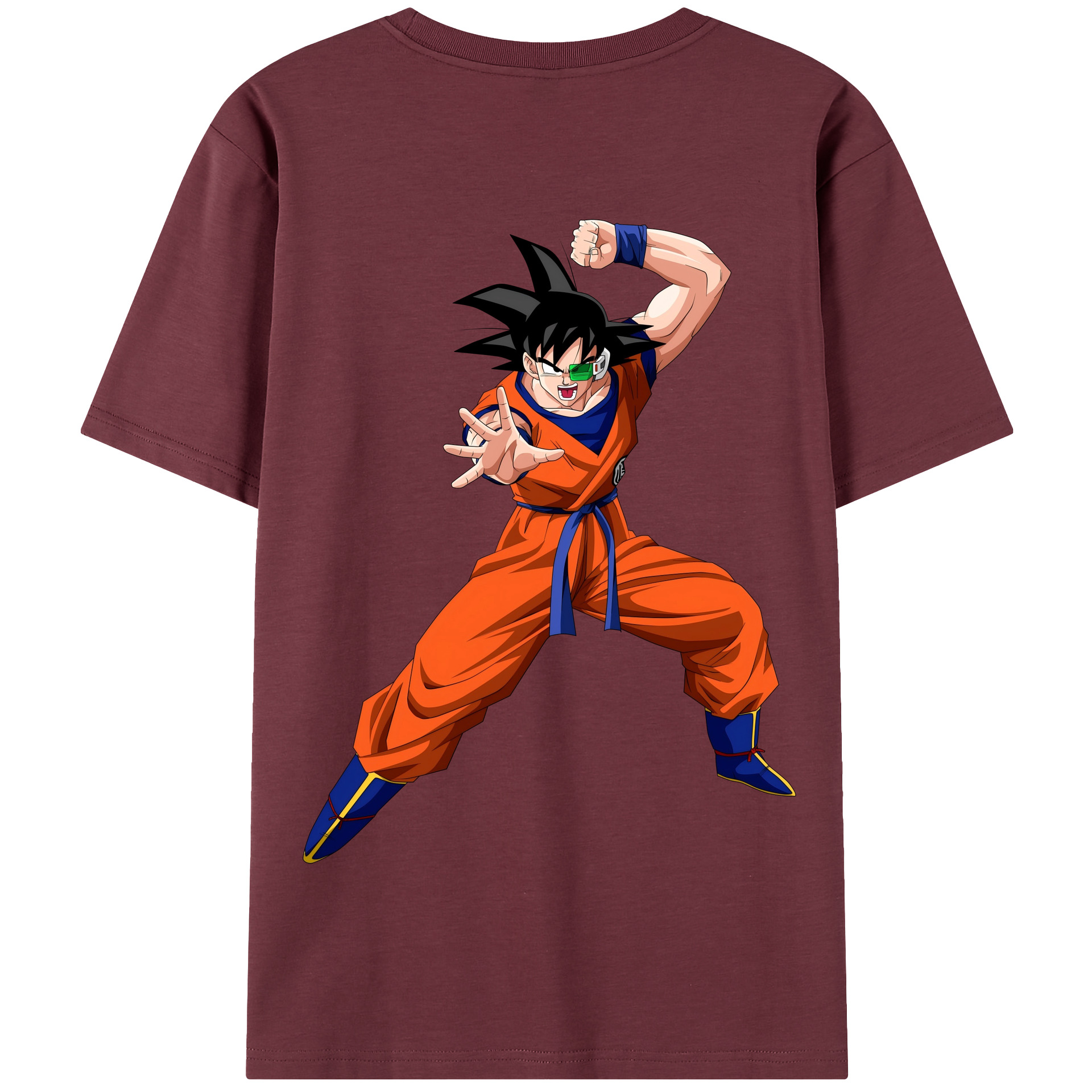 （画像用） ドラゴンボール 孫悟空（そん ごくう）Son Goku カカロット DRAGON BALL Kakarotto 綿100％半袖Tシャツ（背面プリント）